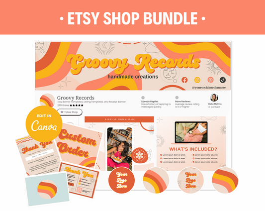 Groovy Records Etsy Shop Kit