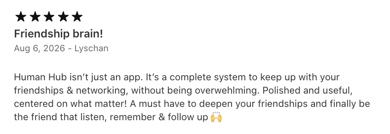 App Store review for Human Hub